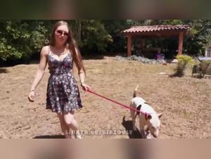 Denial and Canine Domination: Forced Anal/Vaginal Knot