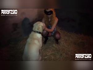 Désir Bestial : Blonde Sauvage et Chien